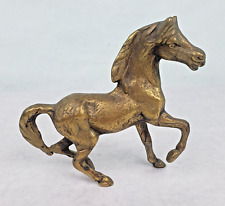 Vintage Decorative Brass Horse Statue Art Small Sculpture picture