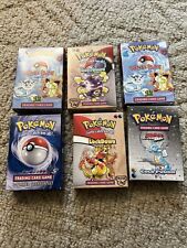 Pokemon TCG Lot Of 6 Vintage Theme Deck Boxes - Boxes Only, No Cards picture