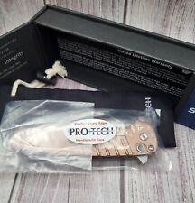 NIB Pro-Tech Staccato Malibu 2011 Burnt Copper Stainless Knife Limited Edition picture
