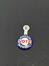 1964 Lyndon 'Johnson-Humphrey, Vote Democratic' Presidential Campaign Tab Unused picture