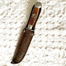 Vintage Thrifco Knife With Compass In Handle Not Working in Japan Belt Sheath picture