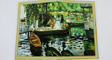 Rare Caspari Greeting Card Pierre Auguste Renoir Art Abstract Painting Boat P1 picture