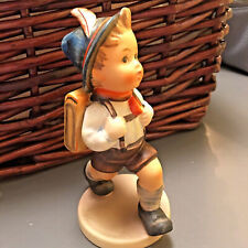 Goebel School Boy MJ Hummel Figurine Boy with Backpack 82/0 Made in W. Germany picture