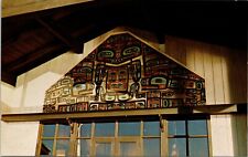 Tlingit House Front Sitka National Historical Park Alaska Vintage Postcard picture