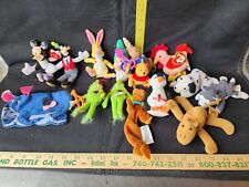 Vintage Small Plush Stuffed Animal Lot Pooh Hrinch Disney Minnie Scooby Beanie picture