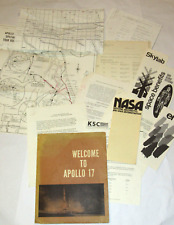 VTG 1972 NASA BRIEFING PACKAGE FOR APOLLO 17 ESCORTS TOUR ROUTE MAP/BROCHURES++ picture
