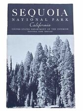 Rare 1937 Sequoia National Park US Department  The Interior Booklet Foldout Map picture