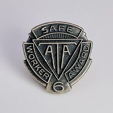 Vintage ATA American Trucker Association Safe Worker Award Lapel Pin picture