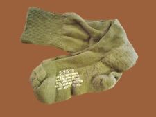NEW MILITARY ISSUE CUSHION SOLE WOOL SOCKS U.S.A MADE OD GREEN SMALL 2 PAIRS picture