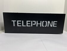 Vintage Metal Electric Lighted Telephone Light Box Sign 18