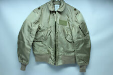 Genuine USAF Issue Type CWU 36/P Summer Flyer's Jacket Aramid Tan Sz Small 34-36 picture