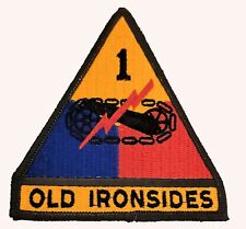 US ARMY 1ST ARMORED DIVISION OLD IRONSIDES USGI US GOVERNMENT ISSUE PATCH picture