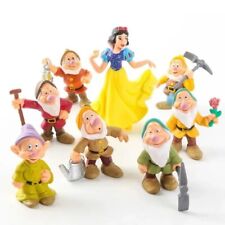 8 pcs Snow White Princess and Seven Dwarfs Action Figures 6-10 cm Tall picture