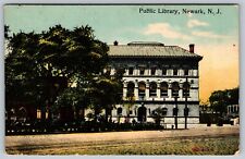 Public Library & Park 1911 Newark, New Jersey NJ picture