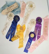 Vintage 1940’s/1950’s Illinois Misc Horse Show Ribbons 11 pc READ Sangamon Pike picture