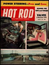 AUGUST 1956 HOT ROD MAGAZINE, WEST COAST REGIONAL DRAGS, POWER STEERING picture
