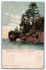 1907 Grand Arch Sand I Apostle Is Lake Superior Wisconsin WI Postcard picture