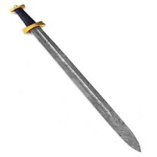 HANDMADE ANCIENT ROMAN INSPIRED DAMASCUS STEEL SPATHA HISTORICAL REPLICA SWORD picture