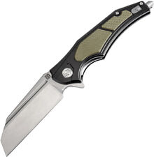 Artisan Apache Linerlock Green Handle D2 Tool Steel Folding Knife 1813PBGN picture