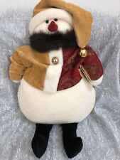 WOOF & POOF - 2006 - VINTAGE MUSICAL SNOWMAN - TAPESTRY/PECAN - BNWT picture