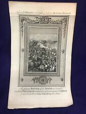 ANTIQUE 1795 ENGRAVING BATTLE OF THE BOYNE ENGLAND IRELAND WILLIAM 3rd picture