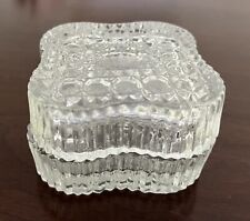 Vintage Cut Glass Trinket / Jewelry Box picture