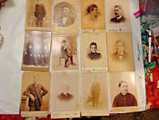 Vintage Lot of 12 Turn of Century Cabinet Card Photos picture