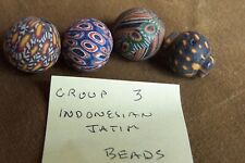 4 antique beads from Java/ Indonesia-Jatim- mosaic glass-(group 3) picture