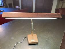 Vintage TENSOR Desk Lamp Gooseneck Bendable Fluorescent Mid-Century Brown 18x15” picture