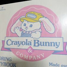 Vintage Hallmark Crayola Bunny & Company Coloring Storybook SEE DESCRIPTION picture