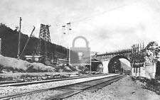Railroad Train Bridge Construction Portland Pennsylvania PA Reprint Postcard picture