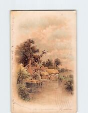 Postcard Lake Houses Nature Landscape Scenery picture