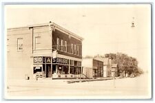 1936 Street Scene Looking West Sodas Drugs Rosemount MN RPPC Photo Postcard picture