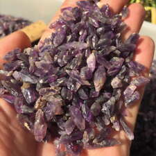 1/2 lb Rough Purple Amethyst Quartz Crystal Tiny Small Chips Natural Raw Stone picture
