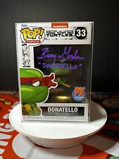 Funko POP TMNT Donatello #33 (Signed By Barry Gordon) 1987 Don Voice. Free Pro picture