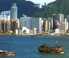 1970's Hong Kong Postcard Panoramic View Overlooking Victoria Harbour picture