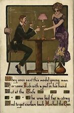 Postcard Vintage Artwork Comical Romantic  1913 picture