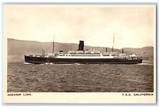 c1910's Steamer Ship Anchor Line TSS California CA Unposted Antique Postcard picture