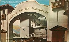 1915 Postcard PPIE San Francisco Exhibit American-Hawaiian Steamship Co.  picture