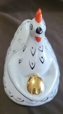 Verbilki Porcelian Hen. Golden Egg Ryaba The Hen Figurine, Russian picture