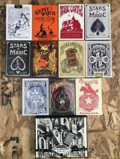 Bundle Lot Of Magic Playing Card Decks Gypsy Houdini Mc Esher picture