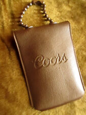 TRUE VTG 70s COORDS BEER PLASTIC POUCH ADVERTISING KEYRING/KEYCHAIN/FOB   picture