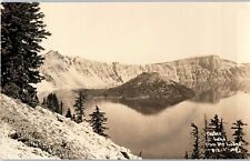 1930s Vintage RPPC Real Photo Postcard Crater Lake Oregon  picture