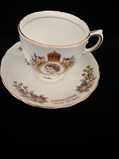 Vintage 1953 Queen Elizabeth coronation teacup saucer picture