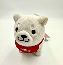 SK Japan Faithful white Chuken Mochi Shiba Inu Dog Apron 9” Plush Toreba Doge picture