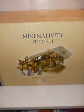Dept 56 Mini Nativity Set Of 11  With Original Box picture