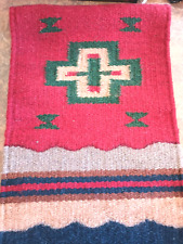 Woven Southwest Wool Saddle Blanket Runner Rug Wall Hanging 10