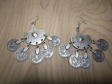 Vintage Middle Eastern Earings Coin Patern picture
