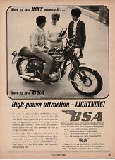 1966 BSA 650cc Lightning Motorcycle Vintage Ad  picture