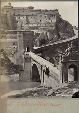 Spain, Toledo, Alcantara Bridge, Photo. Vintage Print Print Sheriff,   picture